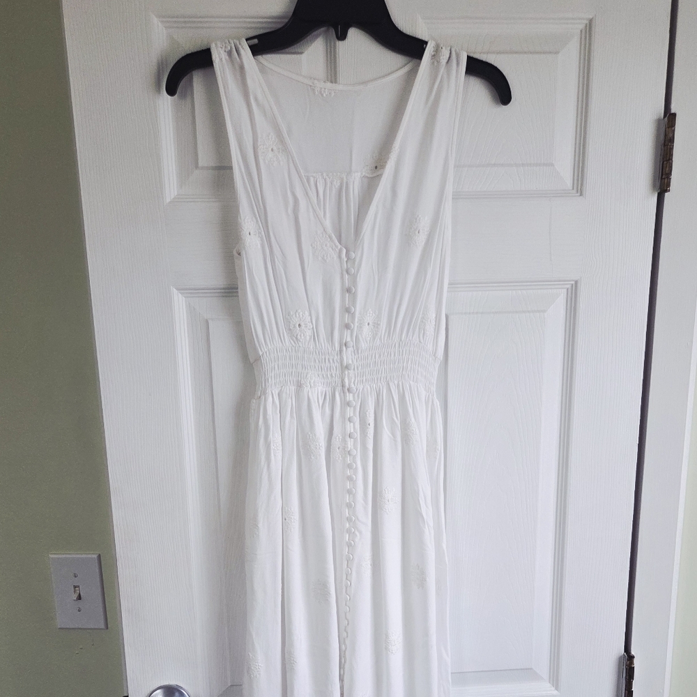 Forever 21 ✨️ Maxi White Sleeveless Dress Size XS - Picture 3 of 15